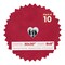 Red Suede Mat Board for 30x30 Frames - Heart Opening for 8x8 Photos